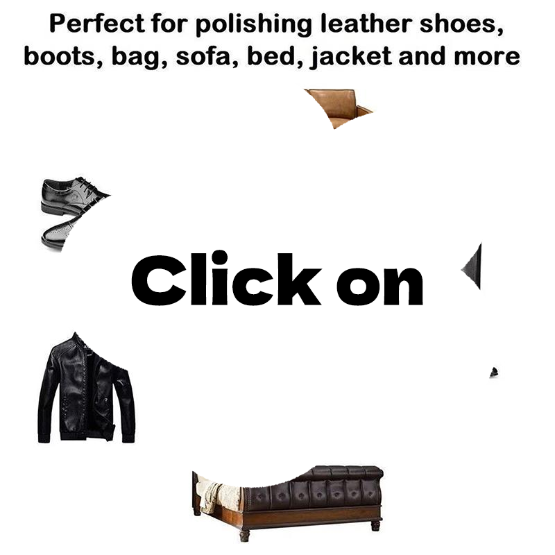 Leather Shoe Polish - طقم فرشاة تنظيف الأحذية بشعيرات متينة