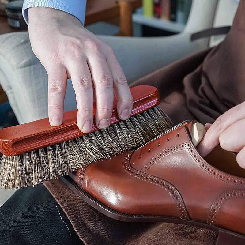 طقم فرشاة تنظيف الأحذية بشعيرا - مراجعة Leather Shoe Polish وسعره