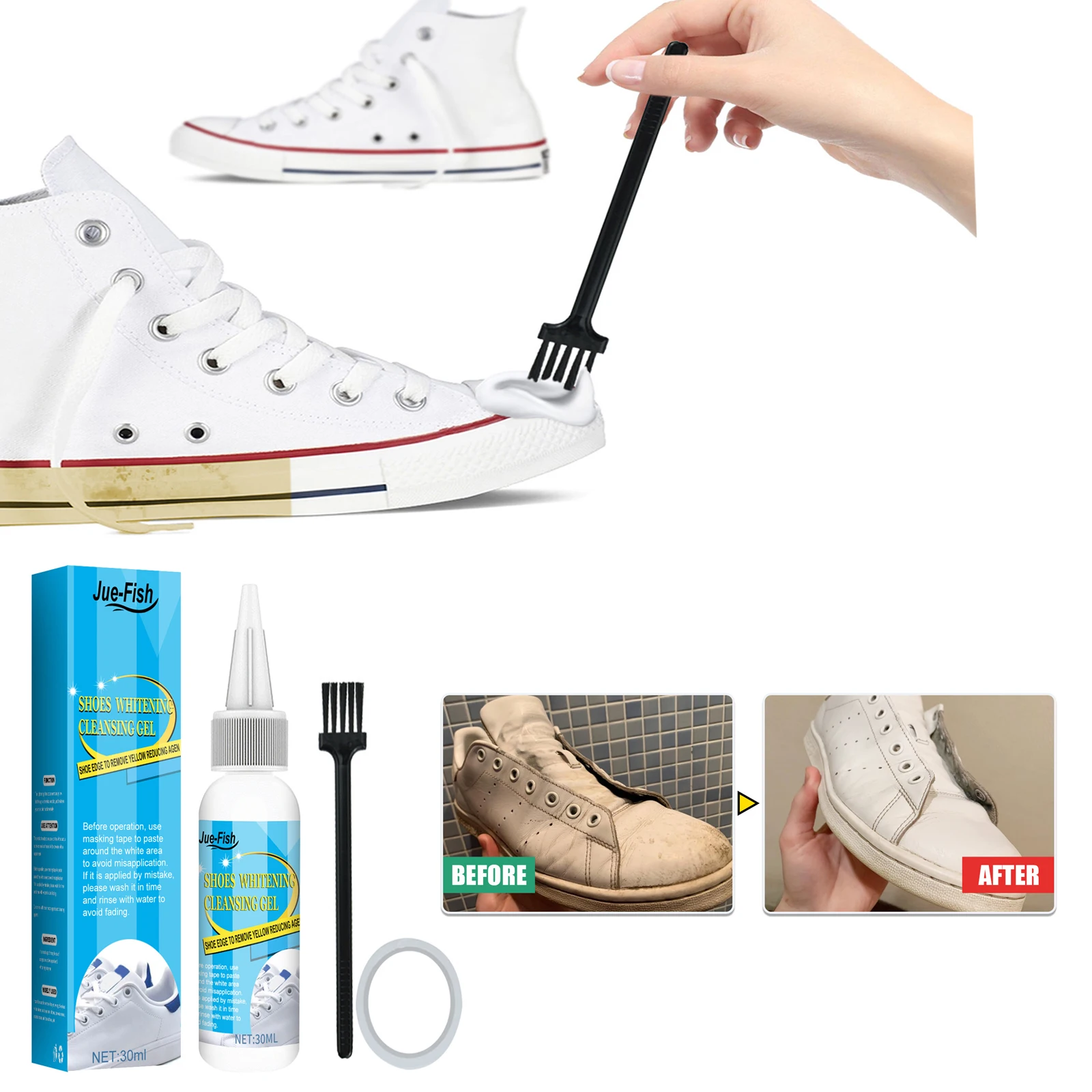 هلام تنظيف الأحذية البيضاء ، م - مراجعة Sneaker Care Spray وسعره