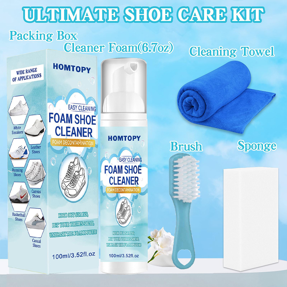 مجموعة تنظيف الأحذية، منظف الأ - مراجعة Sneaker Care Spray وسعره